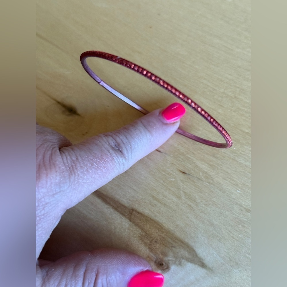 Red Bangle Bracelet - Picture 3 of 3